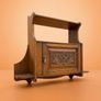 Edwardian Arts and Crafts Oak Hanging Wall Cabinet Image 4