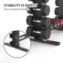 Compact Dumbbell Rack, Stabel Weight Rack for Holding 20 pieces Dumbbells Home Gym Storage, Multi-layer Weights Stand Holder (Rack Only) Image 7