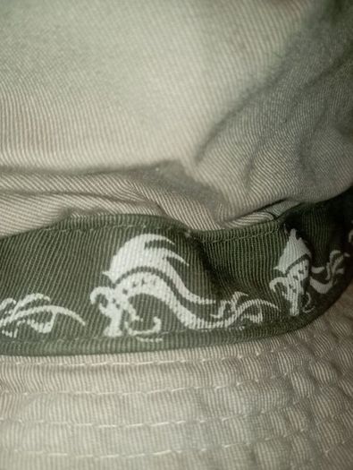 Khaki dragon wrap bucket hat
