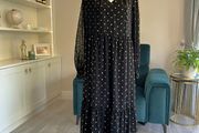 Ladies Black &amp; Gold Dress from Papaya Size UK 14 / EU 42