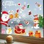 Christmas Window Stickers Reusable 275 Pcs Double Sided Window Cling 9 Sheets Santa Claus Balloon Snowman Reindeer Snowflake for Christmas Decorations (FREE POSTAGE) Image 6