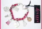 Pretty Girl Pink Lipsy Charms Bracelet