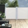 Retractable Side Awning Cream 120x600 cm Image 2