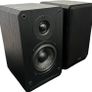 Bookshelf Speaker, Black Wood Effect Cabinet with 4 inch Enhanced Carbon Fibre Woofer, 1 Inch Silk Dome Tweeter, Detailed and Refined Sound150W RMS Image 3