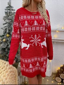 Christmas sweater dress
