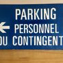 French embossed instruction sign. Image 2