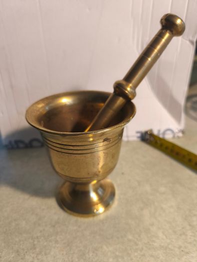 Vintage Brass Mortar and Pestle