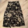 Gorgeous MS satin black with golden flowers skirt S Image 6