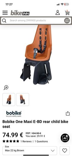 child bike seat