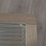Oak coffee table with fluted glass top Image 4