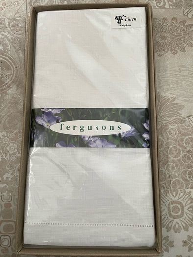 Vintage Linen Napkins Handmade boxed