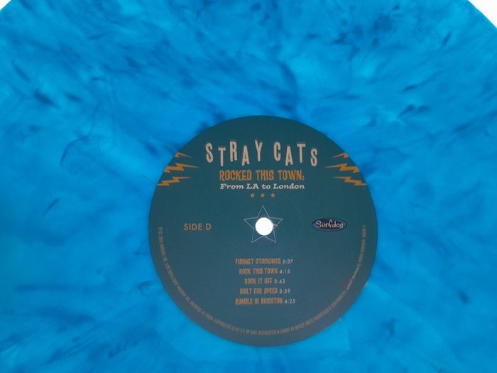 Stray Cats double blue vinyl live album