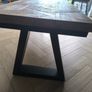 Large Wooden Dining Table & Matching Bench Image 3