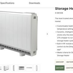 Dimplex 1.5kW Electric Storage Heater