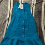 Textured ruffled pinafore dress Image 2