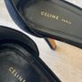 Celine Paris Black Suede High Heel Sandals Size Eu41 Image 4