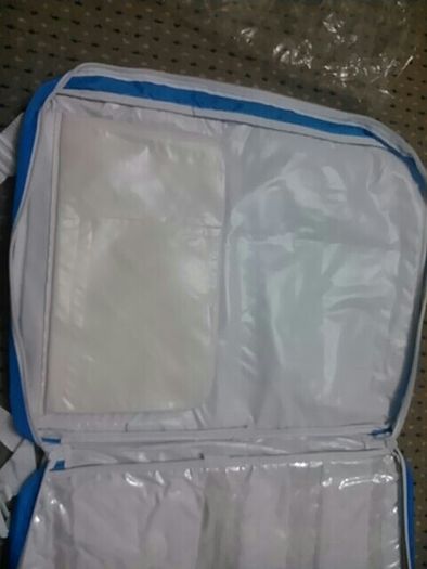 Large blue foldout changing bag