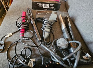 Bundle of Hairdryers Straighteners and Curlers