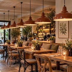 6 large Industrial Pendant Lights
