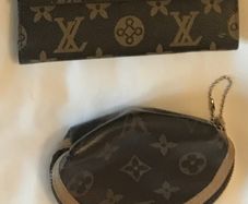 Faux Louis Vuitton Wallet and Coin Purse