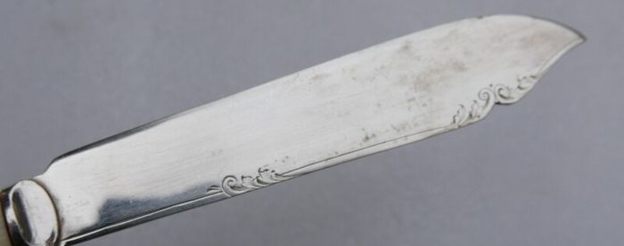 Vintage Sheffield Silver Plated Fish Flatware Serving Set in Original Box