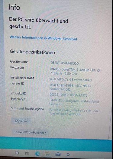 Lenovo E540 - Core i5 - 8GB RAM - 500GB HDD - Windows 10 - Notebook/ Laptop