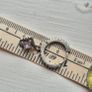 Small round earrings with square drop sterling silver s925 very good condition Image 4