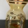 Vintage glass vase with gold decorations. Image 2