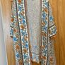 Emery Rose open-front floral bohemian kimono cardigan Size L Image 4