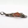 Vintage 925 Sterling Silver & Carnelian Artisan Pendant Image 5