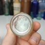 195 - Set of 3 Vintage Clear Glass Cork Screw Top Decorative Collectible Inkwells Ink Bottles Image 9