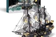 3D Metal Puzzle Jigsaw for Adults - Black Pearl Pirate Ship DIY 3D Metal Model Kits ,Ideal Christmas Birthday Gifts for Adults,307Pcs
