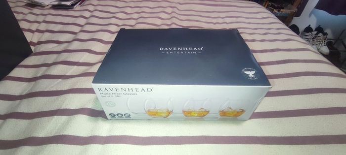 Boxed set of 6 Ravenhead mode mixer 380ml glasses