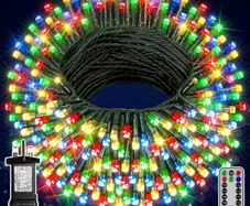 Outdoor Christmas Tree Lights - 40M 400LED Christmas Fairy Lights Mains Powered with 8 Light Modes/Timer Waterproof String Lights Plug in for Outside Indoor Garden Xmas Tree Decorations MULTIPLE COLOURS (FREE POSTAGE)
