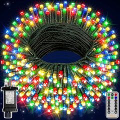 Outdoor Christmas Tree Lights - 40M 400LED Christmas Fairy Lights Mains Powered with 8 Light Modes/Timer Waterproof String Lights Plug in for Outside Indoor Garden Xmas Tree Decorations MULTIPLE COLOURS (FREE POSTAGE)