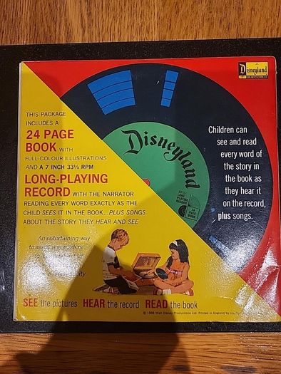 Disney Rapunzel 1971 Record And 24 Page Book