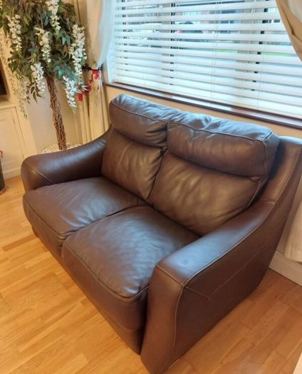 2 seater leather sofa