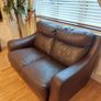 2 seater leather sofa Image 3