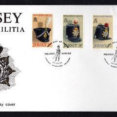 1972 Jersey Royal Jersey Militia (1st Series) Commemorative Stamps First Day Cover (FDC)