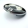 BMW Black / White Emblem Badge Front Bonnet Logo 1 3 5 6 7 x z m class 82 Image 2