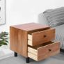 BRAND NEW 45x38x47cm Bedside Cabinet Table Night Stand Storage Nightstand with Two Drawers for Living Room Bedroom Image 8