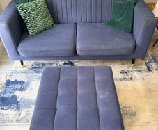 Couch with matching footrest