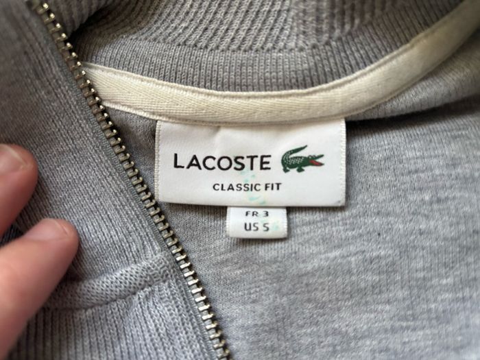 Lacoste zip up top