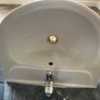wall-hung bathroom basin with full pedestal Image 3