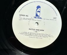 Selling off my rare U2 records from Zimbabwe. Rattle and Hum. vinyl is vg+ and sleeves are vg which for Zimbabwe release is excellent as they were made with low grade recycled paper