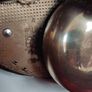 vintage ceramic, brass mantel clock. Working perfectly. Image 9