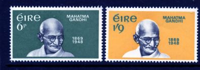 1969 Ireland Centenary of the Birth of Mahatma Gandhi Commemorative Stamps Mint Never Hinged (MNH)