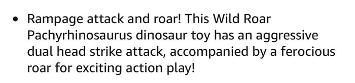 Mattel Jurassic World: Chaos Theory Netflix - Wild Roar Pachyrhinosaurus Dinosaur Figure with Continuing Head Strike & Roar Sound