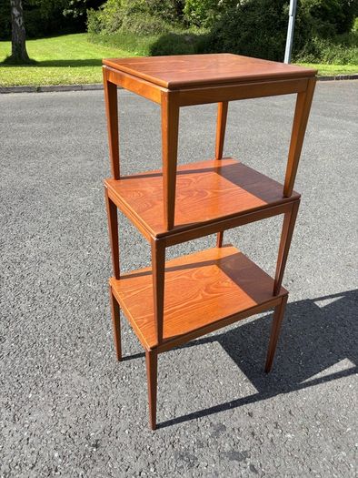 Vintage Mid-century Danish style nest of tables c1960