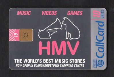 1996 Ireland 10 unit H.M.V Music and Panorama Holidays (Gemplus GEM1) Call Card Used. Telecom Eireann card number 1145.